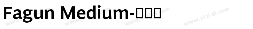 Fagun Medium字体转换